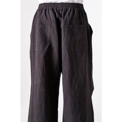 EASY WIDE TROUSERS （OFF BLACK）｜詳細画像
