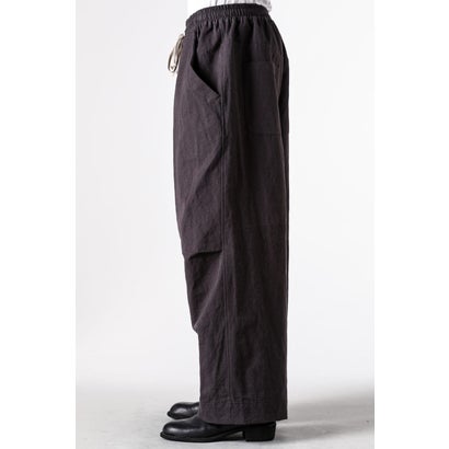 EASY WIDE TROUSERS （OFF BLACK）｜詳細画像