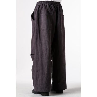 EASY WIDE TROUSERS （OFF BLACK）｜詳細画像