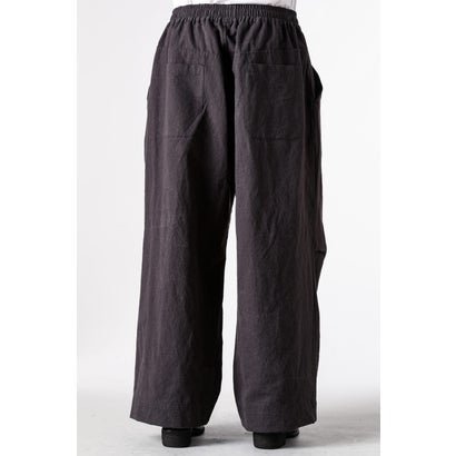 EASY WIDE TROUSERS （OFF BLACK）｜詳細画像