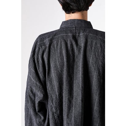 BALLOON SHIRT （GREY STRIPE）｜詳細画像