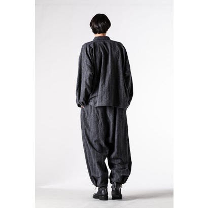 BALLOON SHIRT （GREY STRIPE）｜詳細画像