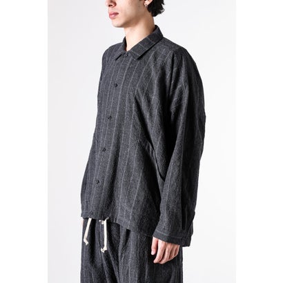 BALLOON SHIRT （GREY STRIPE）｜詳細画像