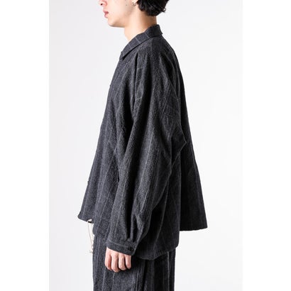 BALLOON SHIRT （GREY STRIPE）｜詳細画像