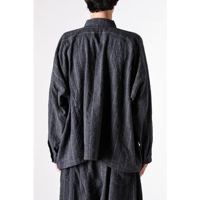 BALLOON SHIRT （GREY STRIPE）｜詳細画像