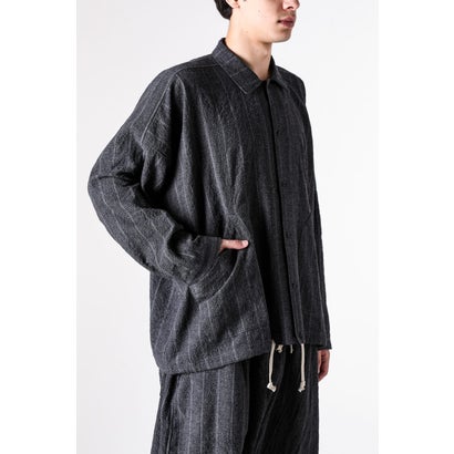 BALLOON SHIRT （GREY STRIPE）｜詳細画像