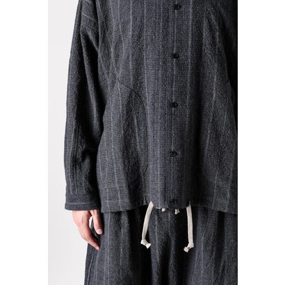 BALLOON SHIRT （GREY STRIPE）｜詳細画像