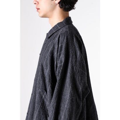 BALLOON SHIRT （GREY STRIPE）｜詳細画像