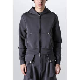 オマールアフリディ Omar Afridi Cardi Hoodie Cardi Knit （SLATE 