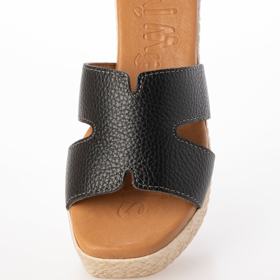 オー マイ サンダルズ Oh my Sandals クッションインソールウェッジミュール （ブラック） -レディースシューズ・靴の公式通販