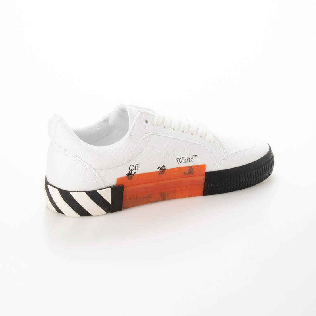 オフホワイト Off-White LOW VULCANIZED CANVAS （WHITE PURPLE 