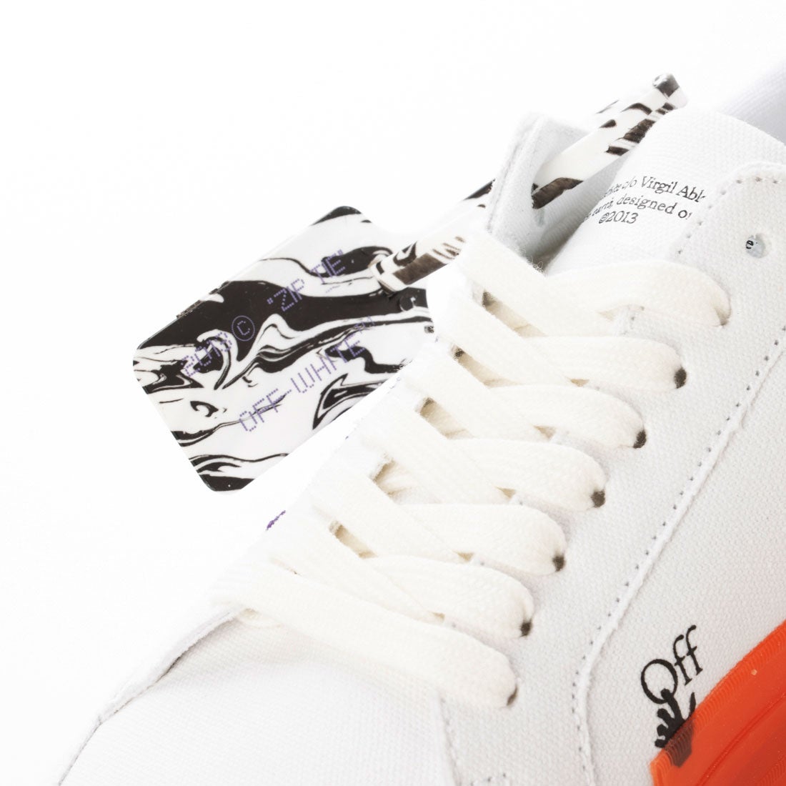 オフホワイト Off-White LOW VULCANIZED CANVAS （WHITE PURPLE 