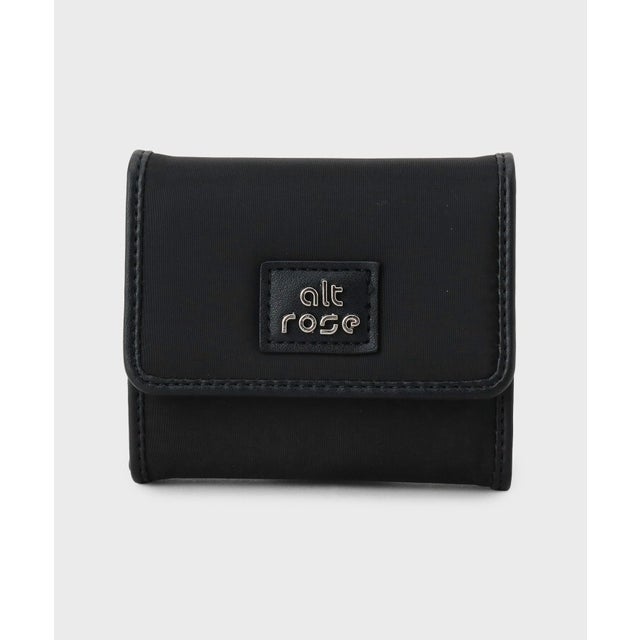 フロントプレート三つ折り財布 （ブラック(019)）
