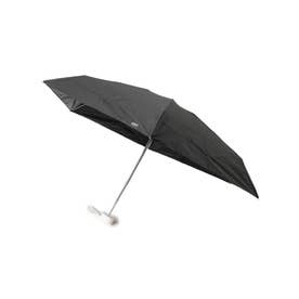 【Wpc．】完全遮光 遮光率・UVカット率100％ 日傘 折りたたみ傘 完全遮光 切り継ぎタイニー ミニ （ブラック(019)）