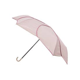 新生活におすすめ バイカラーパイピング ミニ 折りたたみ傘 （ピンク(072)）