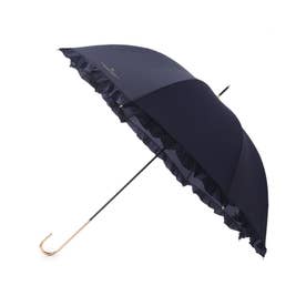 フェミニンフリル 雨傘 長傘 （ブルー(093)）