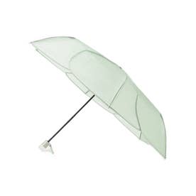 クリアアンブレラ／パウダリーフローラミニ 折りたたみ傘 雨傘 （グリーン(022)）