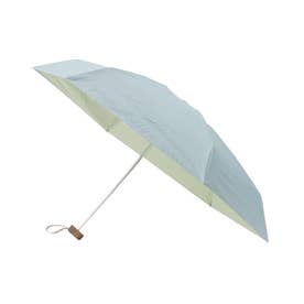 遮光率100％ UVカット率100％ 遮光インサイドカラーtiny 日傘 晴雨兼用 折りたたみ傘 （ブルー(092)）
