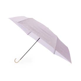 遮光率100％ UVカット率100％ 遮光ゴールドラインマーガレットmini 日傘 晴雨兼用 折りたたみ傘 （パープル(083)）