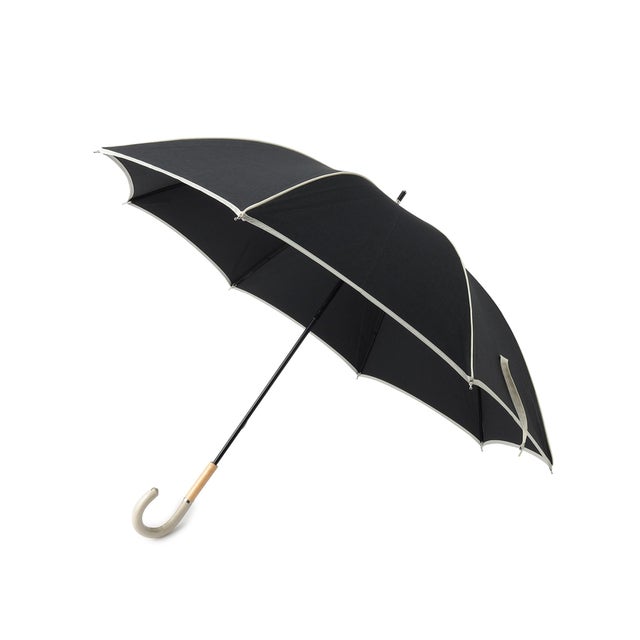 
                    紫外線遮蔽率99％以上 晴雨兼用 日傘 長傘 UVカット 紫外線対策 熱中症対策 パイピング傘 （ブラック(019)）