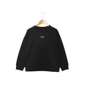 ジュニア スウェットトレーナー YTR FLEECE CREW PHOTO FOA409619 （PITCH BLACK）