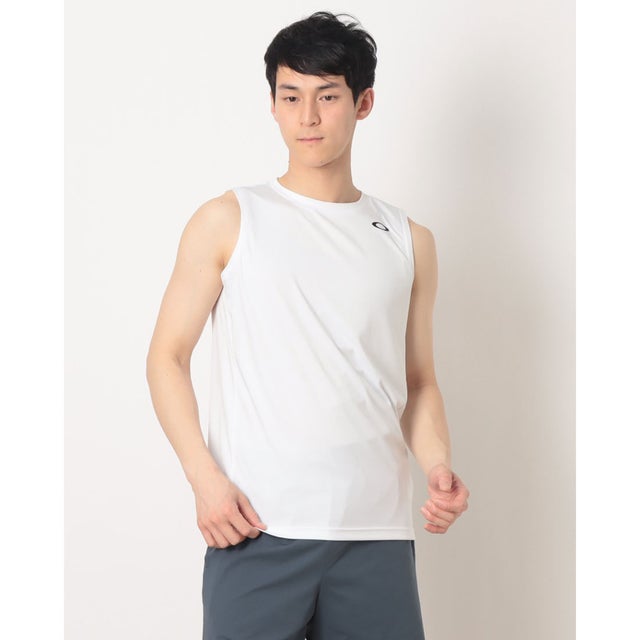 メンズ ノースリーブ機能シャツ FOUNDATIONAL TECH NS CREW 1.0 FOA409007 （WHITE）