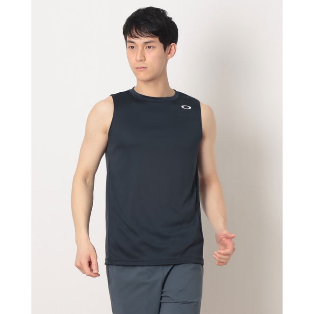 メンズ ノースリーブ機能シャツ FOUNDATIONAL TECH NS CREW 1.0 FOA409007 （MIDNIGHT BLUE）