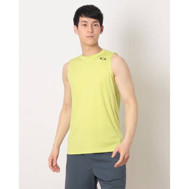メンズ ノースリーブ機能シャツ FOUNDATIONAL TECH NS CREW 1.0 FOA409007 （WILD LIME）