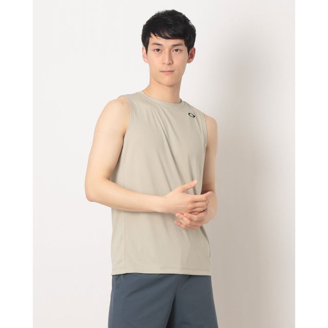 メンズ ノースリーブ機能シャツ FOUNDATIONAL TECH NS CREW 1.0 FOA409007 （DESERT SAND）