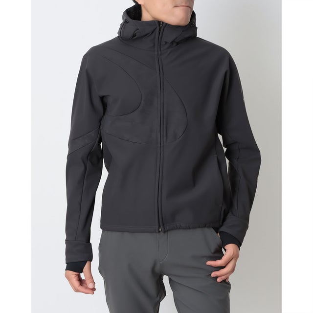 メンズ ウインドジャケット O-FLEX WARM WIND BLOCK JKT 1.0 FOA409373 （NEON FIRE/BLACK）