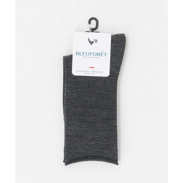 ＜BLEU FORET＞W SOCKS （DK.GRAY）