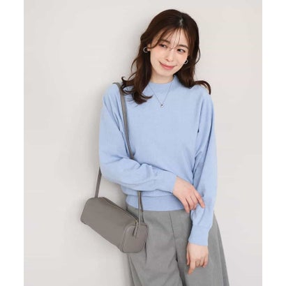 オフオン OFUON ドルマンモックネックニット/吸湿発熱/洗える （ブラック）｜詳細画像