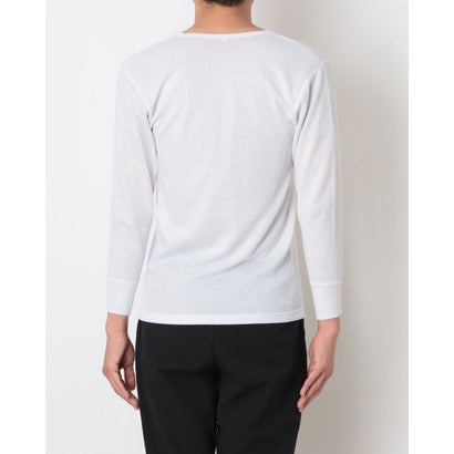 中綿キルト(パッケージ)  インナー 長袖U首シャツ クルーネックTシャツ （009）｜詳細画像