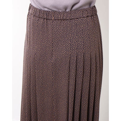 オールド イングランド OLD ENGLAND ドット小紋ジャージースカート （ブラウン）｜詳細画像