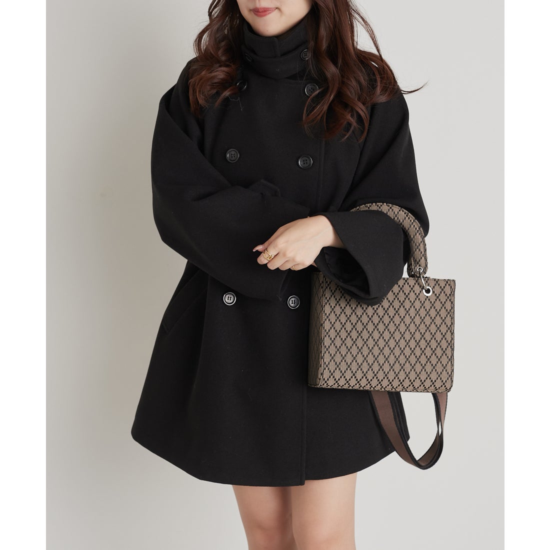 オリーブ デ オリーブ OLIVE des OLIVE ミドル丈マルチカラートレンチ