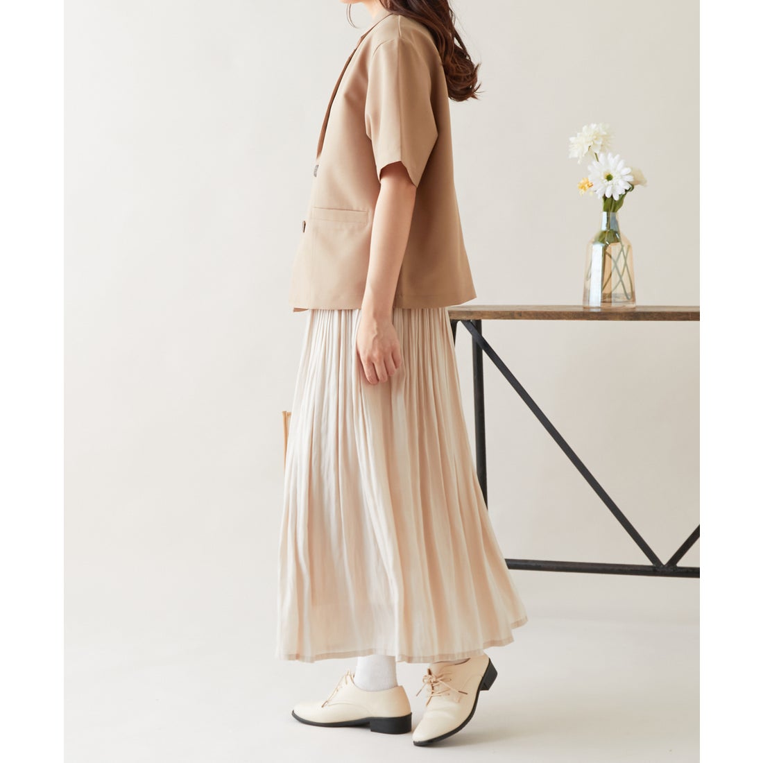 オリーブ デ オリーブ OLIVE des OLIVE 半袖シングルテーラード 
