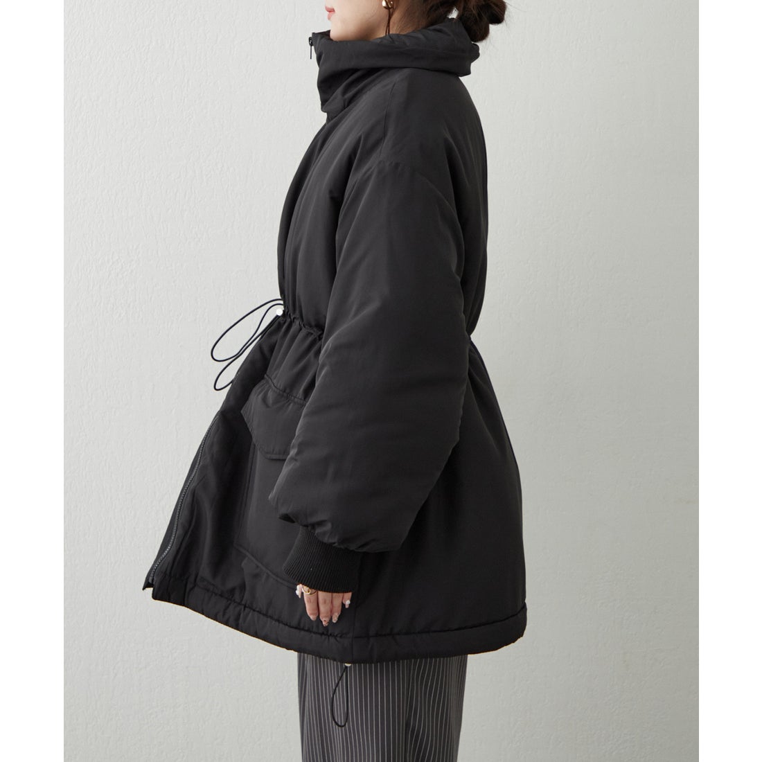 オリーブ デ オリーブ OLIVE des OLIVE ウエストドロストパッファー 