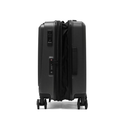 正規品1年保証 スーツケース 機内持ち込み フロントオープン Sサイズ キャリーケース 拡張 38L-44L拡張可能 Anetos OT-0918-49 （シルバー）｜詳細画像