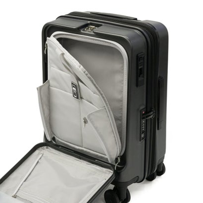 正規品1年保証 スーツケース 機内持ち込み フロントオープン Sサイズ キャリーケース 拡張 38L-44L拡張可能 Anetos OT-0918-49 （シルバー）｜詳細画像