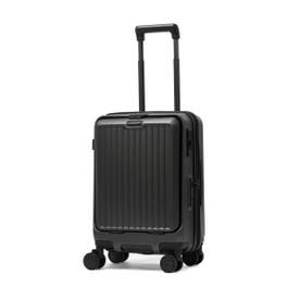 正規品1年保証 スーツケース 機内持ち込み フロントオープン Sサイズ キャリーケース 拡張 38L-44L拡張可能 Anetos OT-0918-49 （ブラック）