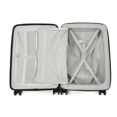 正規品1年保証 スーツケース フロントオープン Mサイズ キャリーケース 拡張 前開き ワンタッチ式 60/69L拡張可能 Anetos OT-0918-58 （ブラック）｜詳細画像