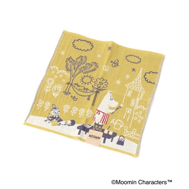 ◆MOOMIN 三重ガーゼハンカチ （マスタード(933)）
