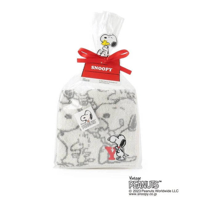 ◆SNOOPY イニシャルミニタオル Y （アイボリー(003)）