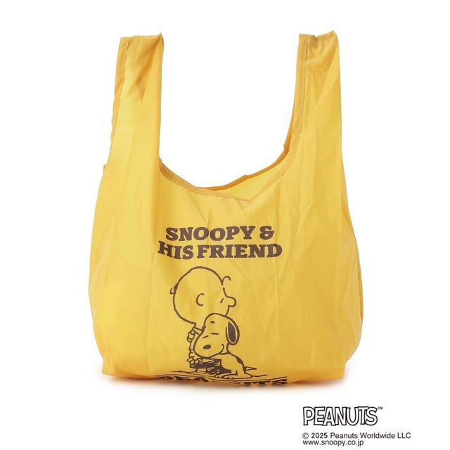 SNOOPY ぬいぐるみエコバッグ チャーリー・ブラウン （イエロー(932)）