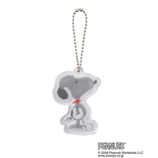 ◆SNOOPY リフレクターラバーキーホルダー （ホワイト(901)）