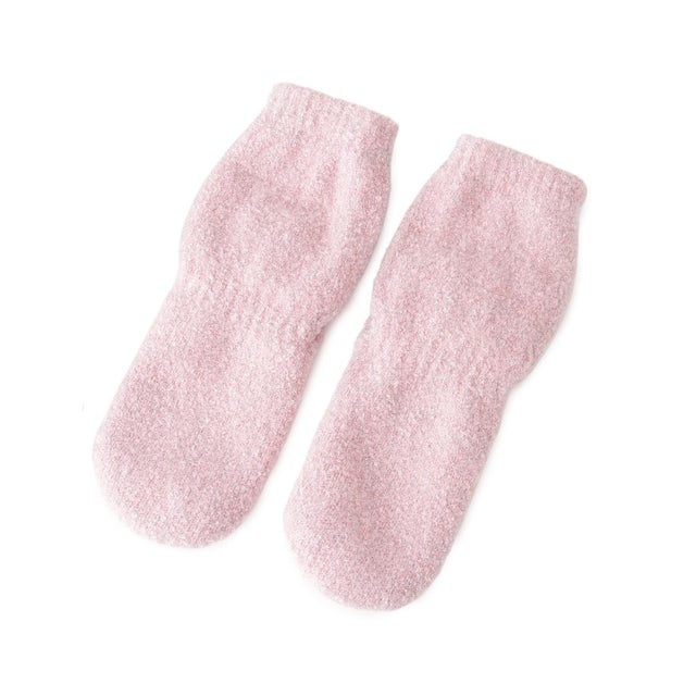 【オンライン限定/あったか】モコモコソックス 先丸 ショート丈 （ピンク(972)）