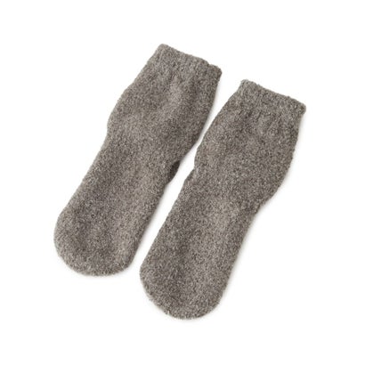 【オンライン限定/あったか】モコモコソックス 先丸 ショート丈 （ブルー(993)）｜詳細画像