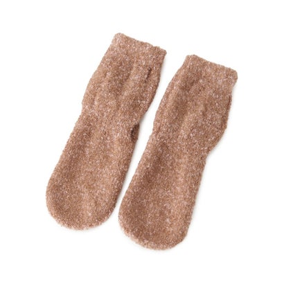 【オンライン限定/あったか】モコモコソックス 先丸 ショート丈 （ブルー(993)）｜詳細画像