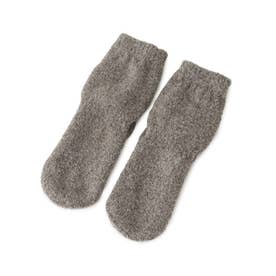 【オンライン限定/あったか】モコモコソックス 先丸 ショート丈 （チャコールグレー(913)）