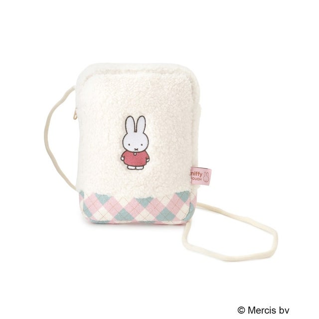 ◆Dick Bruna miffy どっとポーチショルダー ボア （ピンク(972)）